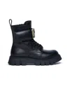 Dsquared2 Anfibi In Pelle Con Logo In Black