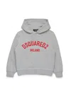 Dsquared2 Logo-print Cotton Hoodie In Grey