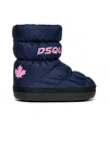 Dsquared2 Branded Puffy Snow Boots In Blue