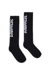 Dsquared2 High-tube Terry Socks In Black