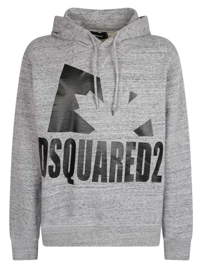 Dsquared2 Branded Sweatshirt In Gray