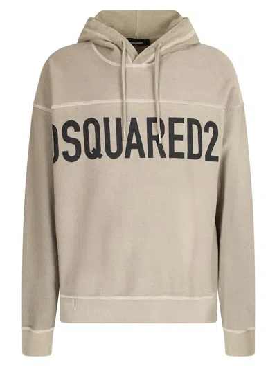 Dsquared2 Branded Sweatshirt In Gray