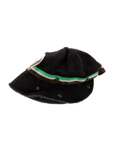Pre-owned Dsquared2 Branded Trapper Hat In Black