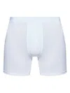 Dsquared2 Logo Waistband Stretch Fit Mid-rise Boxers In White
