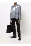 Dsquared2 Logo Windbreaker Jacket Grey In Grey
