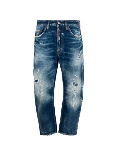 Dsquared2 Brando Classic Bro Jeans In Blue