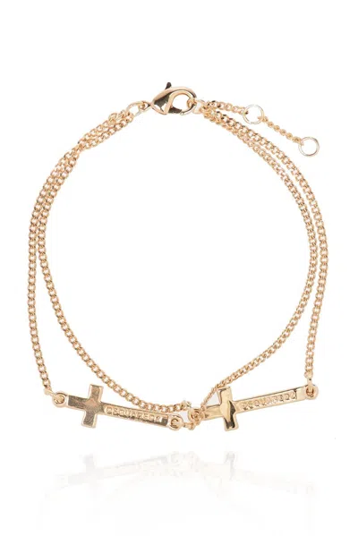 Dsquared2 Brass Bracelet In Gold