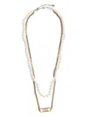 Dsquared2 Brass Chain-link Necklace In Gold