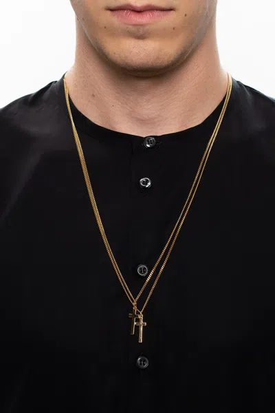 Dsquared2 Brass Necklace In Gold