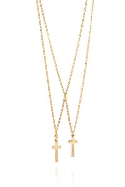 Dsquared2 Brass Necklace In Golden