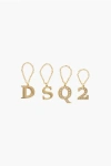 Dsquared2 Brass Ring With Charms In Gold