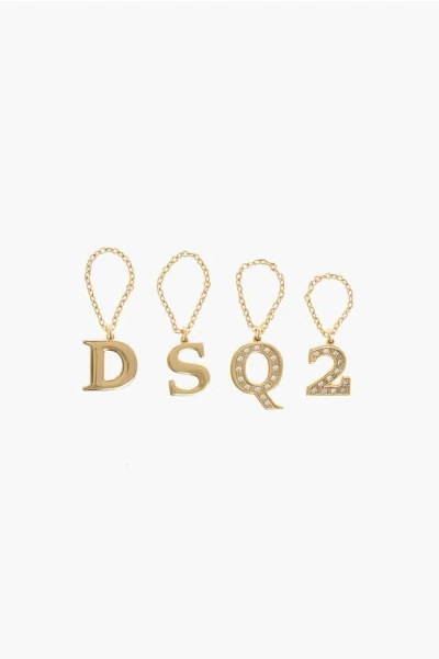 Dsquared2 Brass Ring With Charms