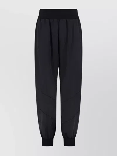 Dsquared2 Bridge Jogger Trousers Ribbed Cuffs In Black