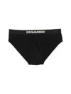 Dsquared2 Logo-waistband Briefs In Black