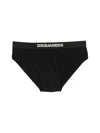 Dsquared2 Logo-waistband Briefs In Black