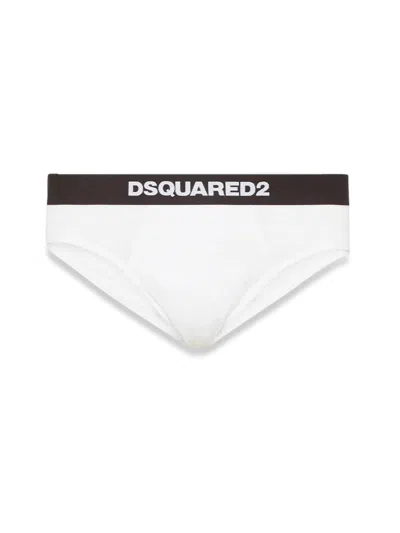 Dsquared2 Briefs With Logo In White