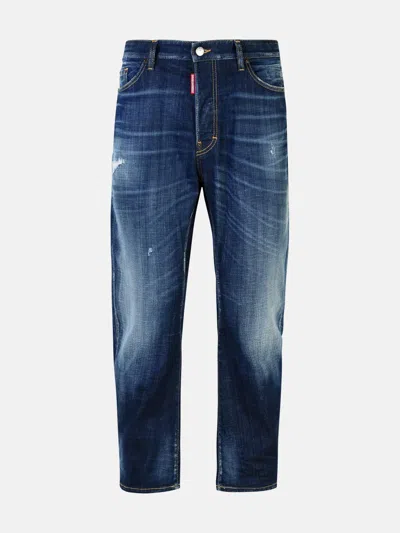 DSQUARED2 'BRO' BLUE COTTON JEANS