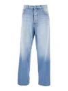 Dsquared2 Light Blue Denim Trousers With Classic Five-pocket Design
