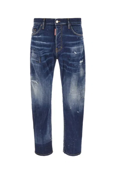 Dsquared2 Bro Jean Distressed Jeans In Blue