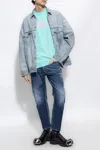 Dsquared2 Layered-effect Straight-leg Jeans In Blue