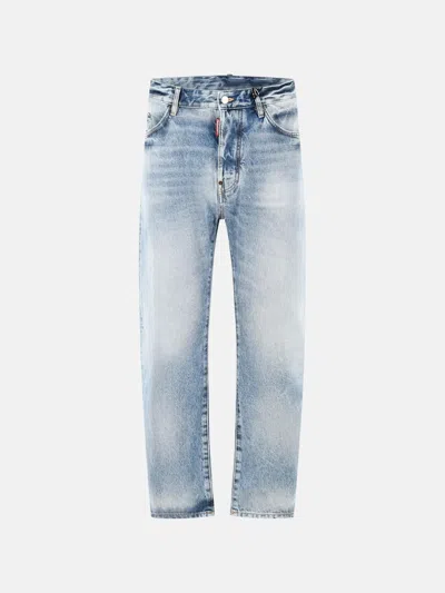 Dsquared2 'bro' Light Blue Cotton Jeans