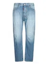 Dsquared2 Light Blue Denim Trousers With Classic Five-pocket Design In Blue
