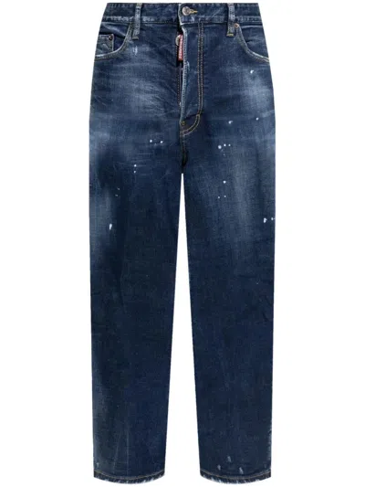 Dsquared2 Bro Pants In Blue