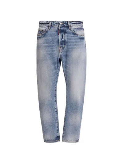 Dsquared2 Bro Straight-leg Jeans In Blue