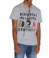Dsquared2 Bros Cool T-shirt In Gray In Gray