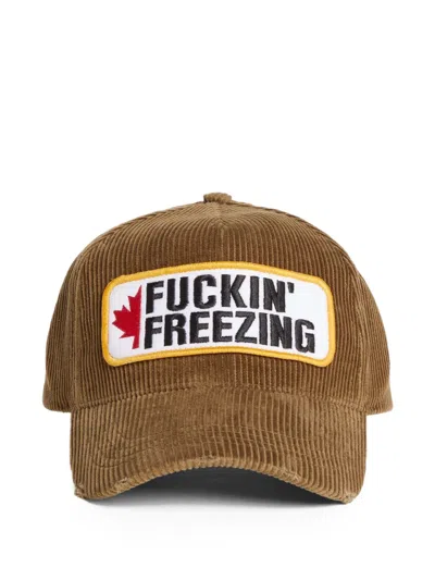 Dsquared2 Cotton Cap In Brown