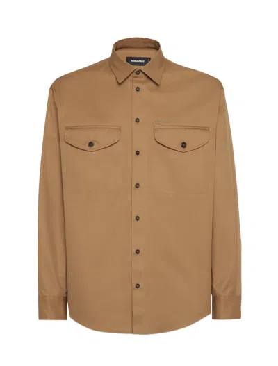 DSQUARED2 DSQUARED2 SHIRTS BROWN