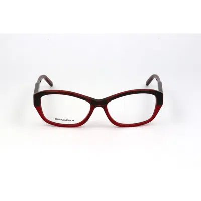 Dsquared2 Brown Acetate Glasses (frames) In Red