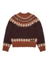Dsquared2 Brown And White Sweater Dsquared Kids In Brown