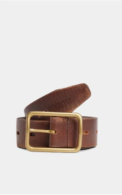 DSQUARED2 BROWN BUCKLE BELT