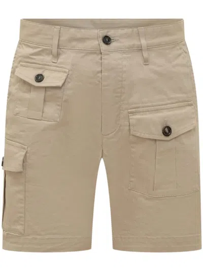 Dsquared2 Brown Cotton Shorts