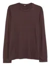 Dsquared2 Intimo Bordeaux Long-sleeve Top In Brown