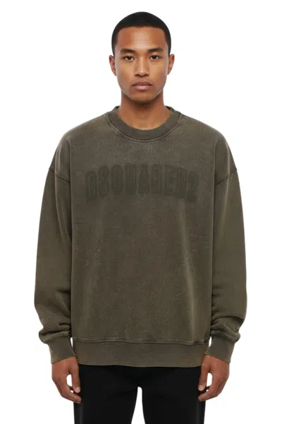 Dsquared2 Brown Crew Neck Sweatshirt