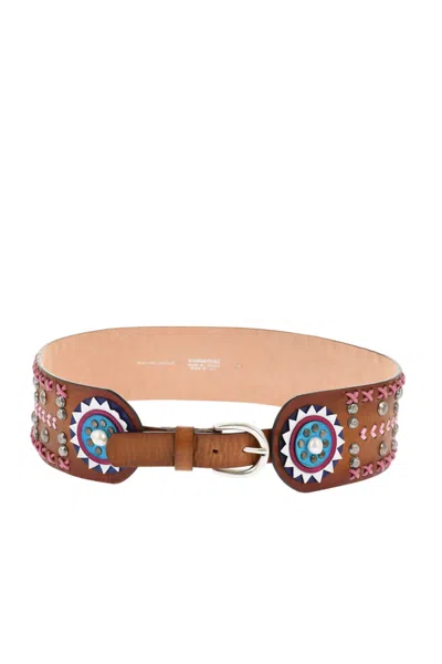 Dsquared2 Brown Embellished Belt