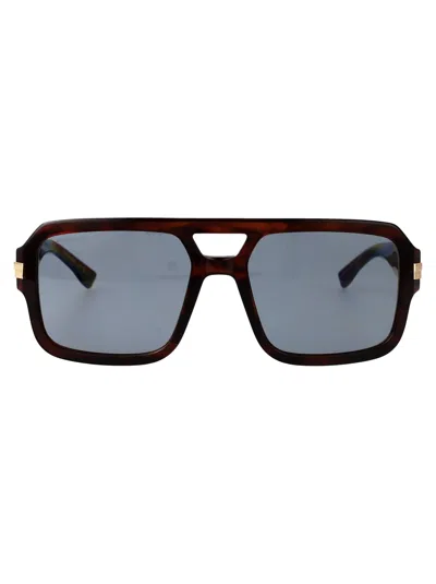 Dsquared2 Brown Horn Acetate Sunglasses