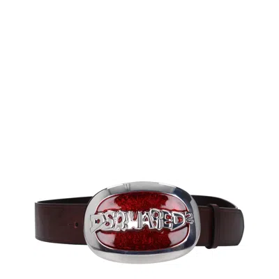 Dsquared2 Brown Leather Regular Belts