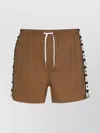 Dsquared2 Brown Swimsuit With Black And White Logo In Brown