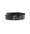 Dsquared2 Brown Solid Formal Belt In Black