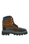 Dsquared2 Brown Solid Mountain Boots In Animal Print