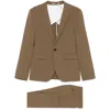 Dsquared2 Single-breasted Suit In Brown