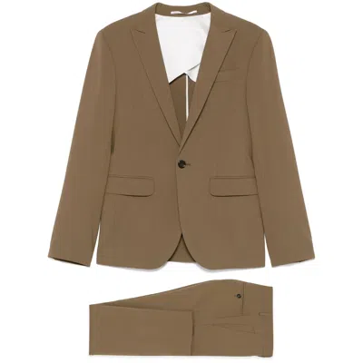 DSQUARED2 DSQUARED2 BROWN SUITS - SINGLE BREASTED SUITS MEN