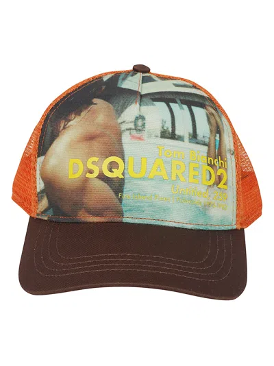 Dsquared2 Brown Tom Bianchi Polyester Cap