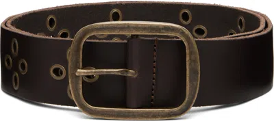 Dsquared2 Brown Vintage Buckle Belt