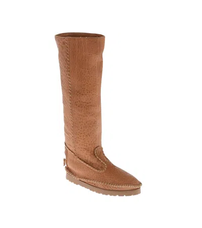 Dsquared2 Brown Vintage Leather Boots