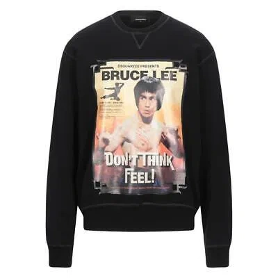 Pre-owned Dsquared2 Bruce Lee Dont Think Feel Black Sweater