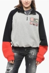Dsquared2 Brushed Cotton Athletic Fit Sweatshirt With Half Zip In Gray